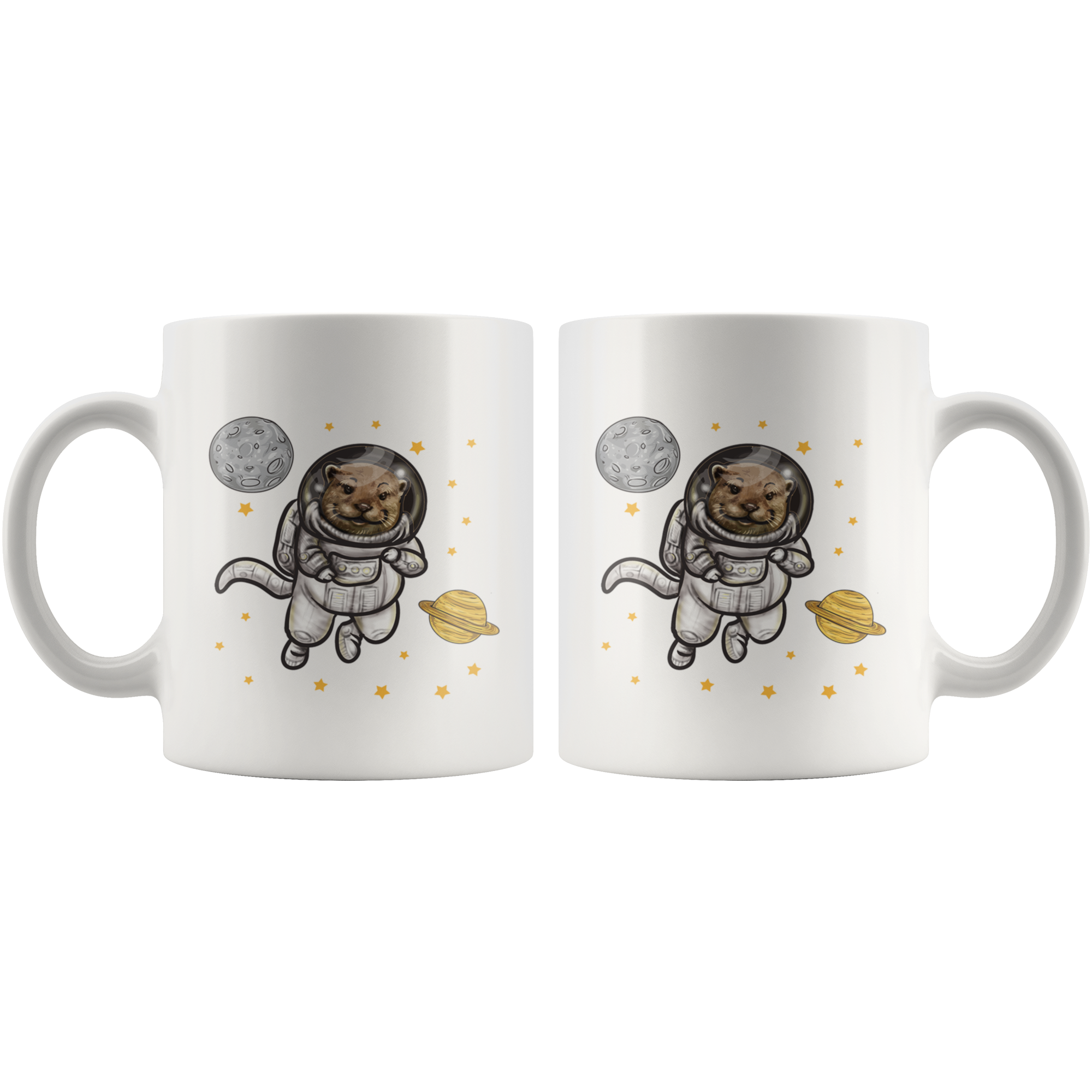 White Mugs - Otter Space