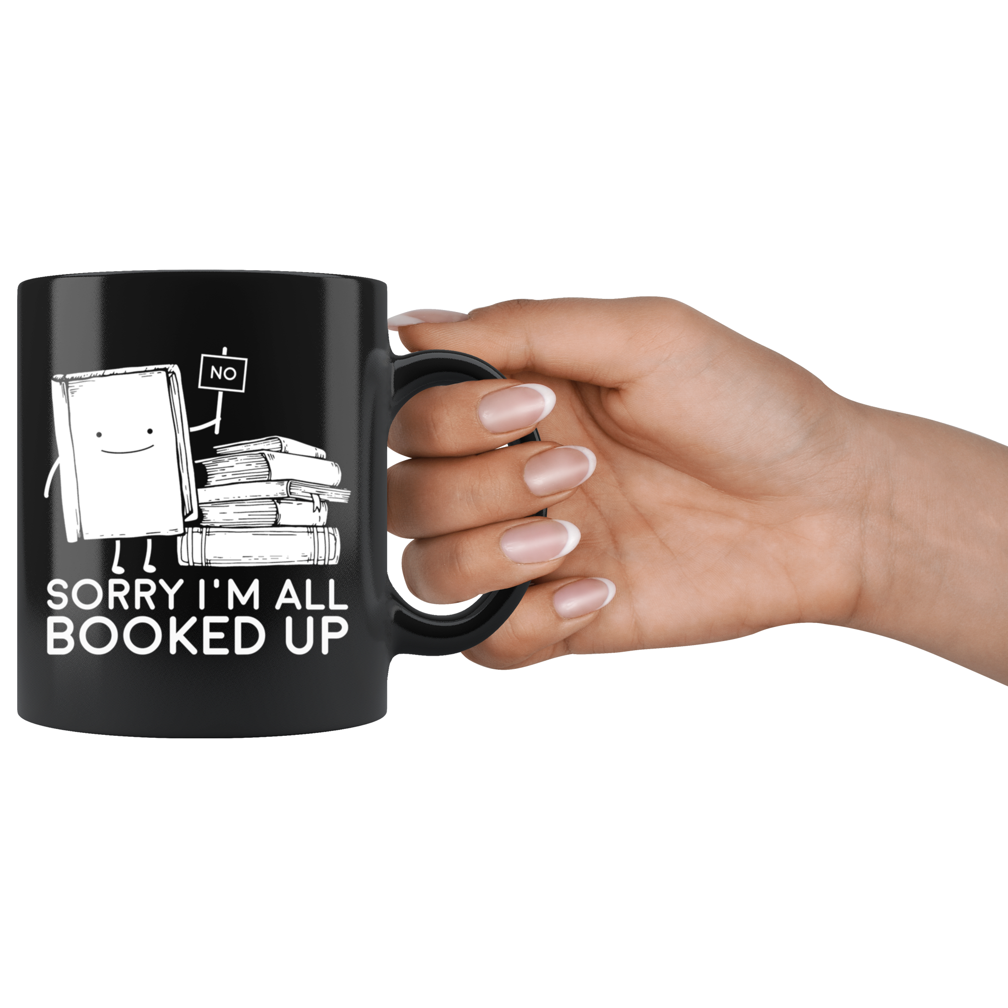 Black 11oz Mug - All Booked Up