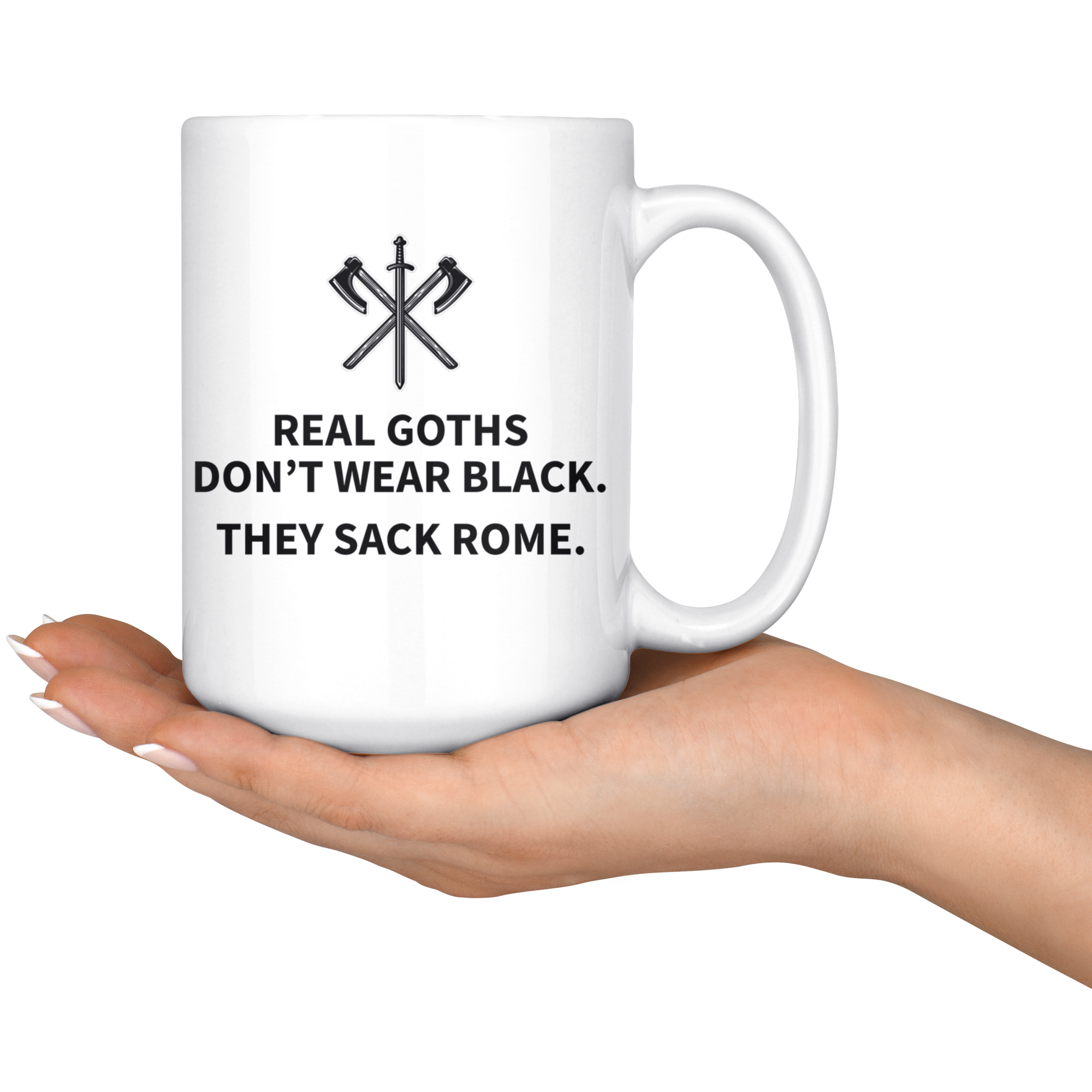 White Mugs - Real Goths Sack Rome