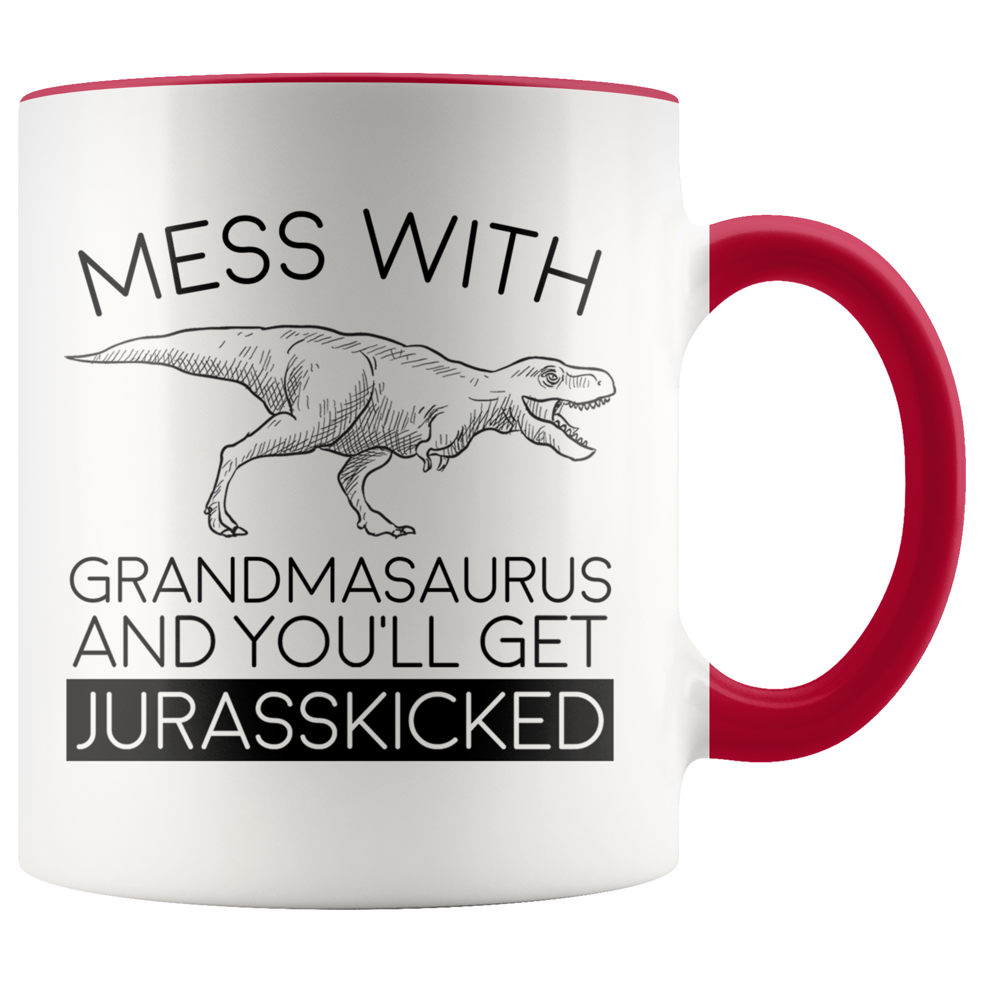 Accent Mug - Grandmasaurus Jurasskicked
