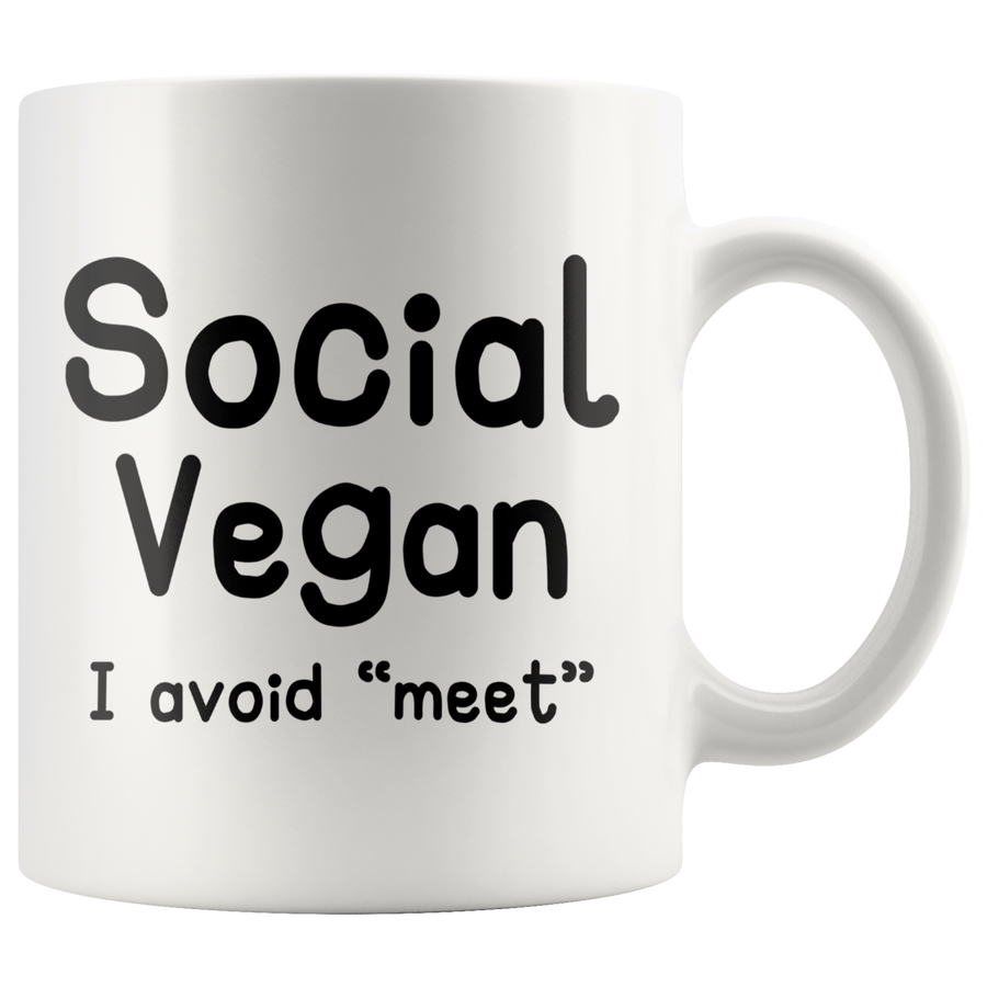 White 11oz Mug - Social Vegan