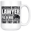 White Mugs - Lawyer Pig In Mud