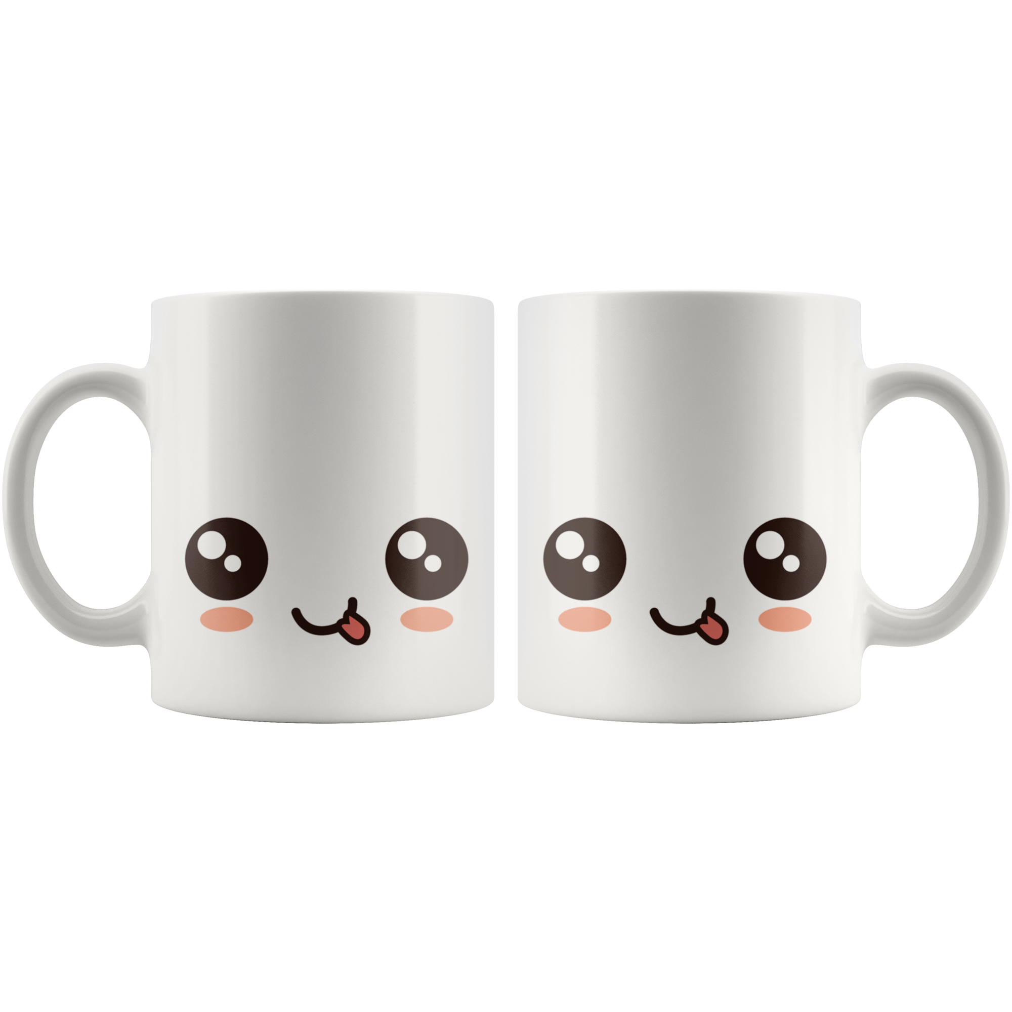 White 11oz Mug - Smiley Face Mug