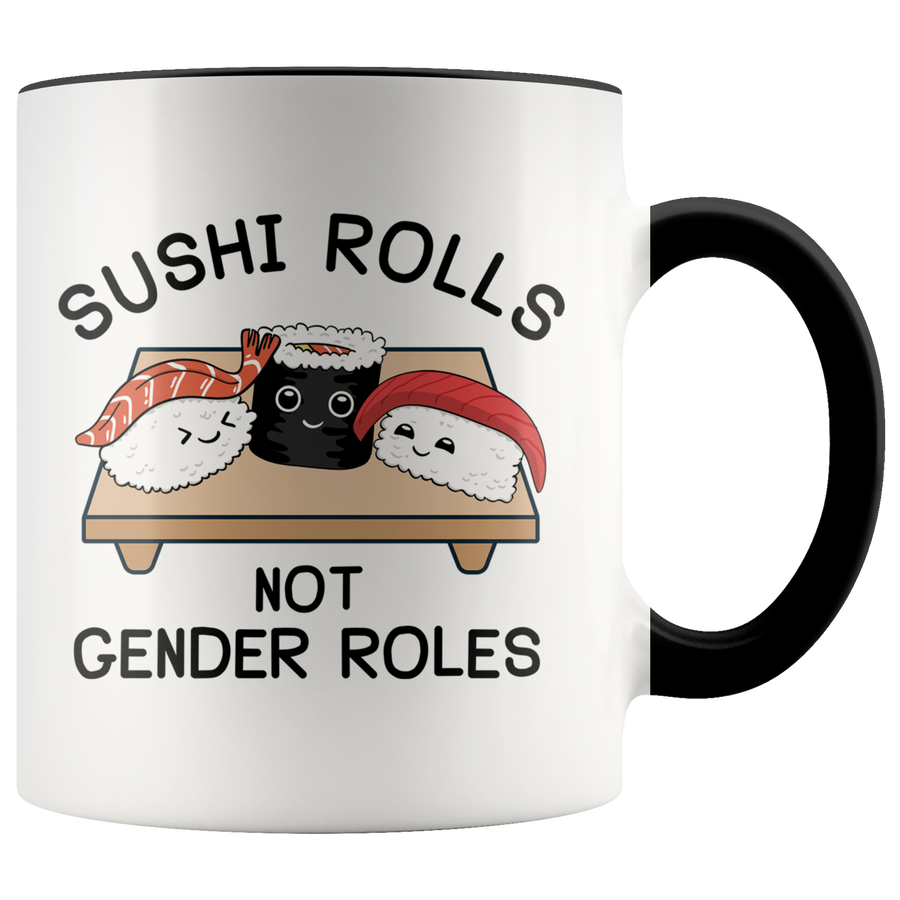 Accent Mug - Sushi Rolls not Gender Roles