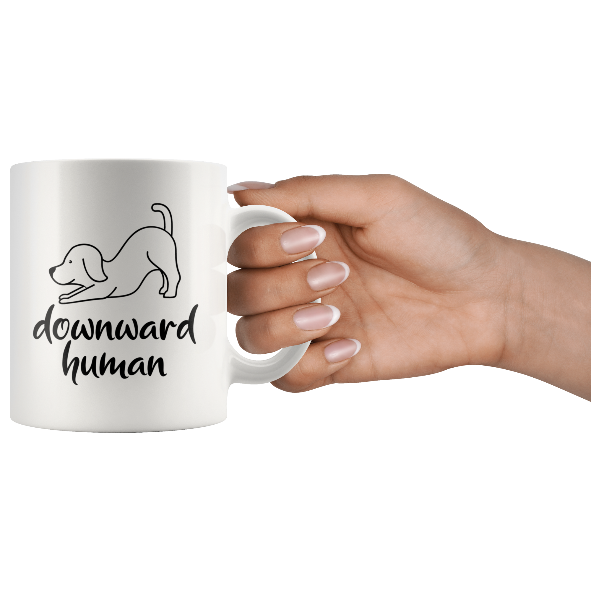 White Mugs - Downward Human