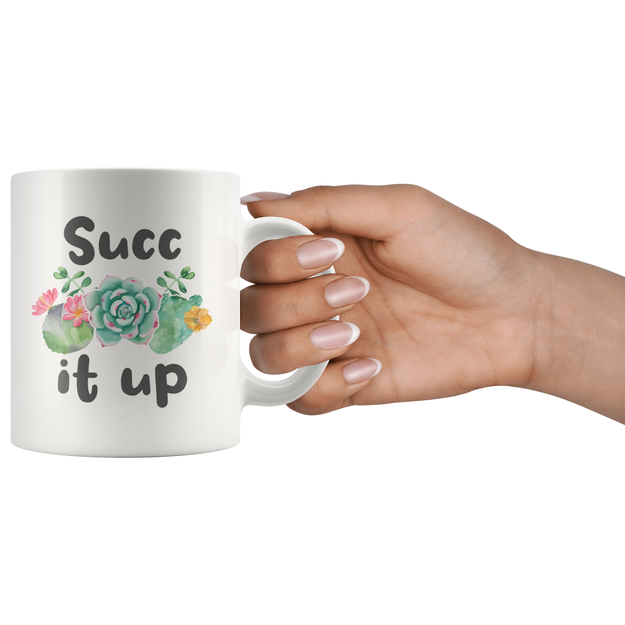 White Mugs - Succ It Up
