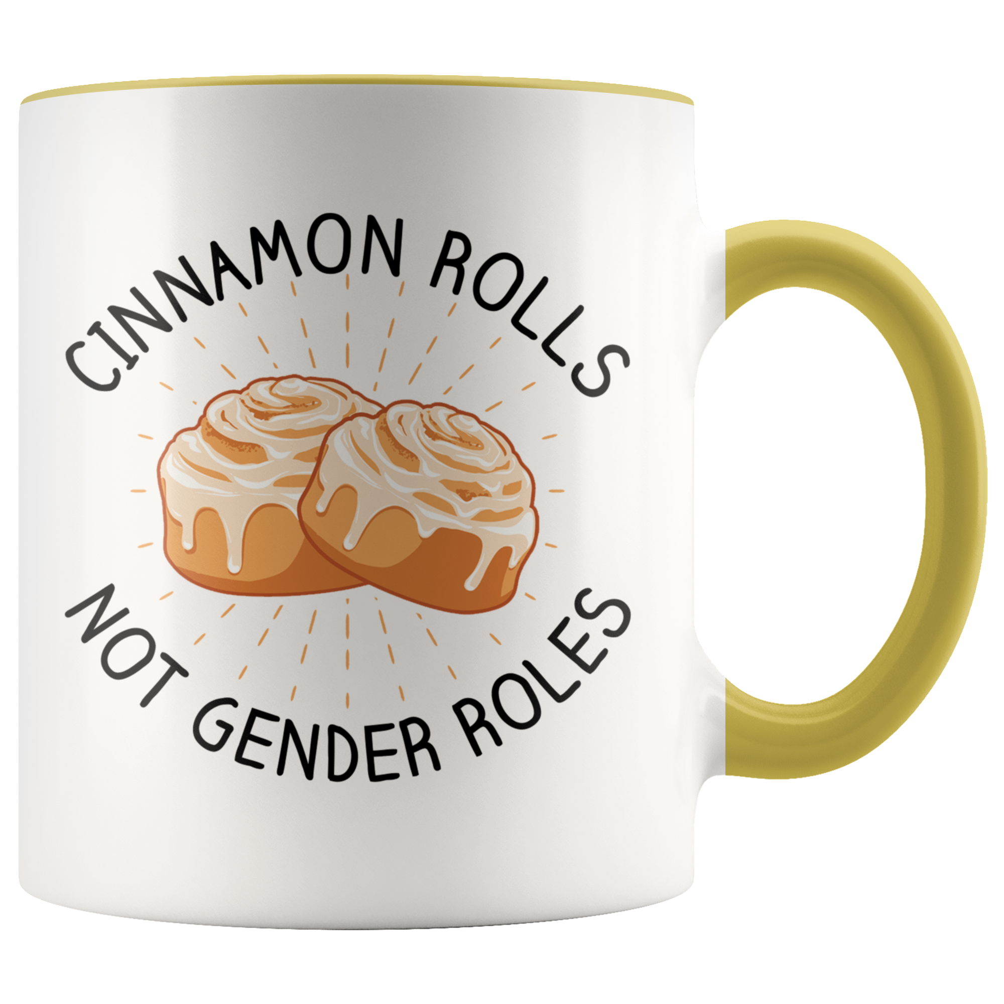 Accent Mug - Cinnamon Rolls Not Gender Roles