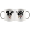 White 11oz Mug - Sister Bear Arrow