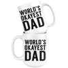 White 15oz Mug - World's Okayest Dad