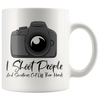 White 11oz Mug - Camera Photographer Shoot People