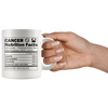 White 11oz Mug - Cancer Nutrition Facts