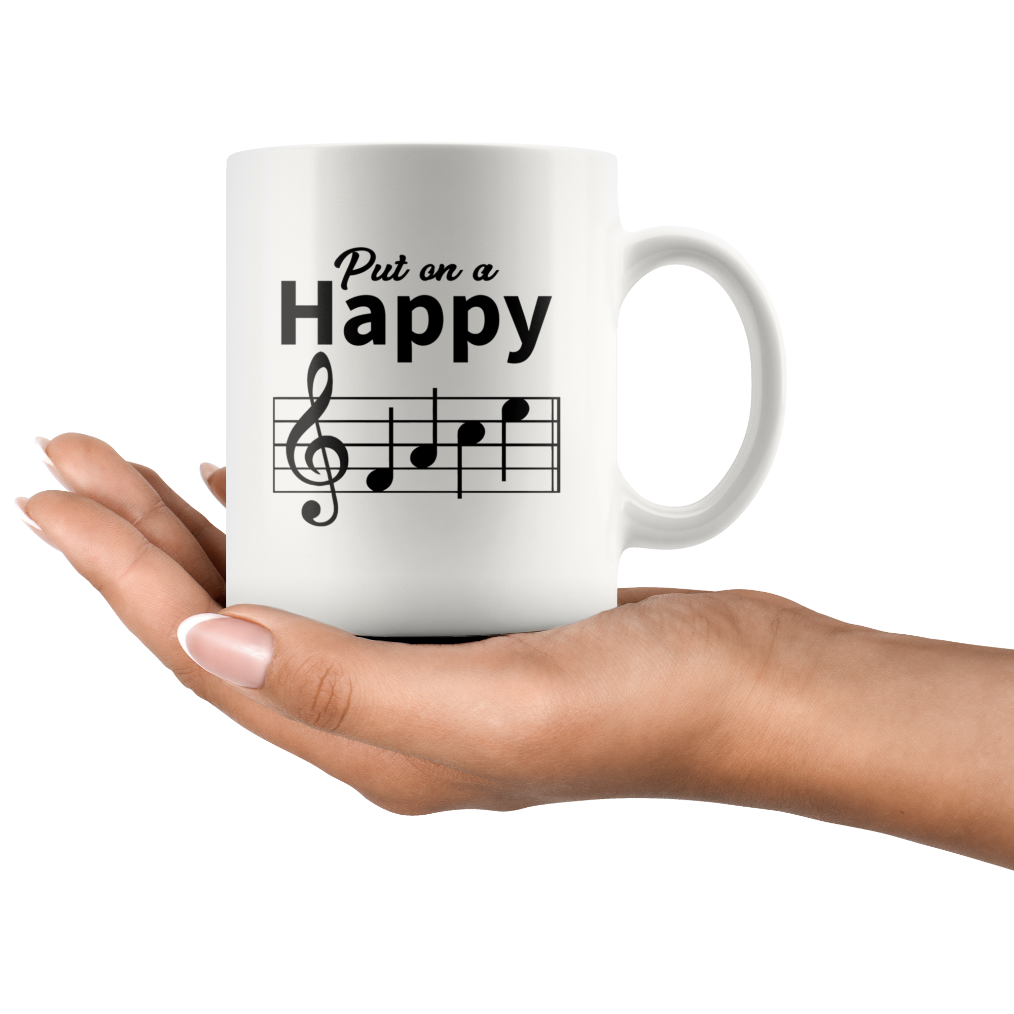 Mug - Music Happy Face Mug 11 oz