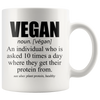 White 11oz Mug - Vegan Definition
