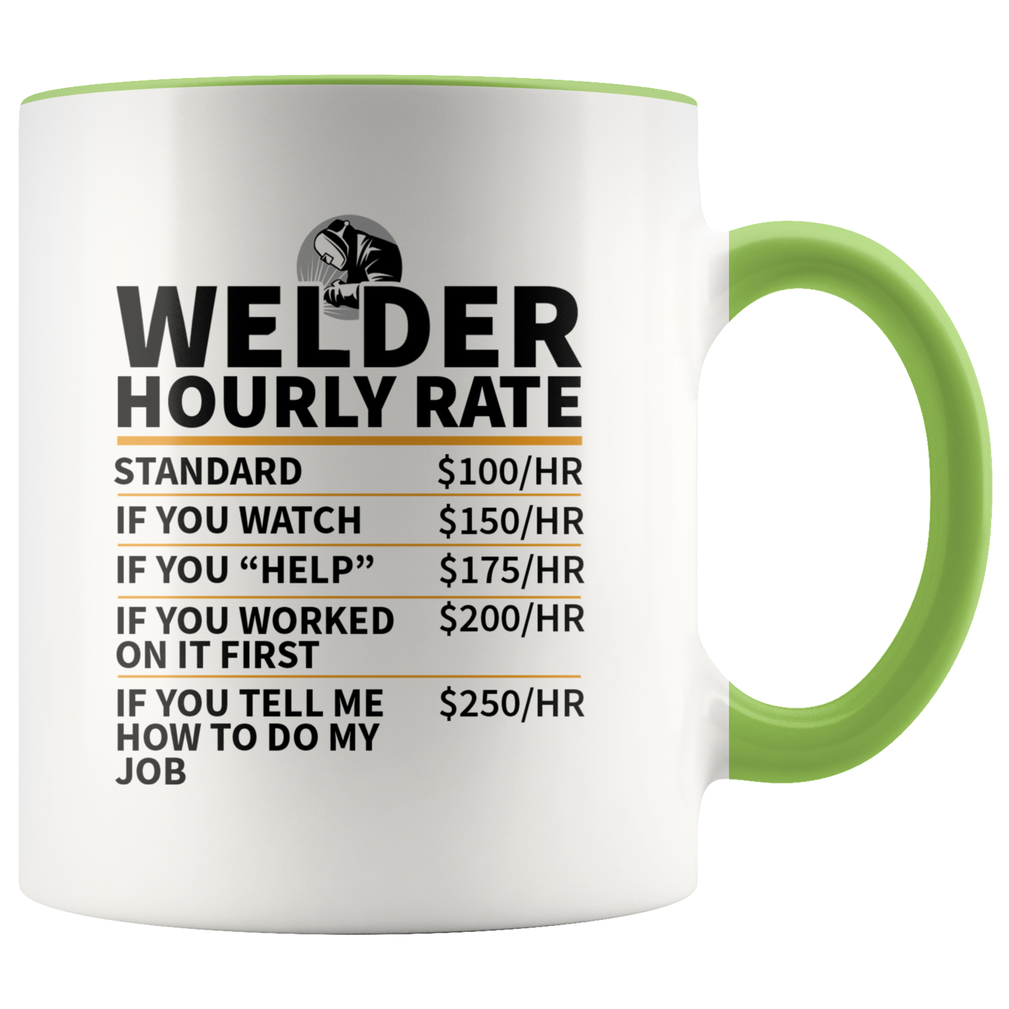 Accent Mug - Welder Hourly Rate