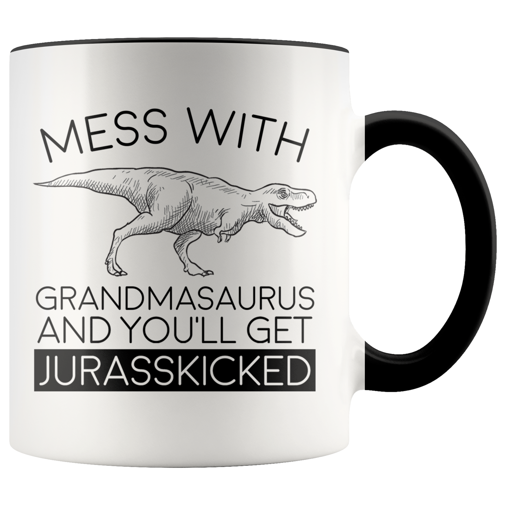 Accent Mug - Grandmasaurus Jurasskicked