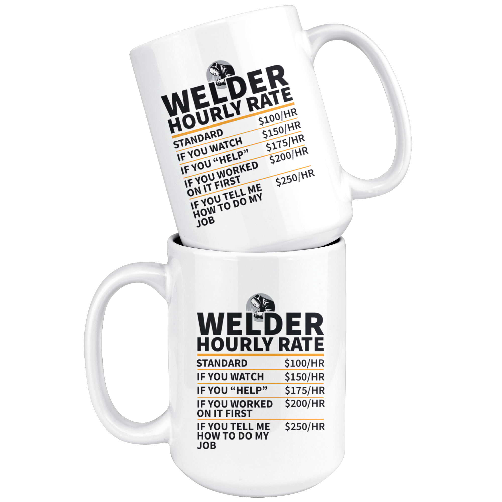 White Mug - Welder Hourly Rate