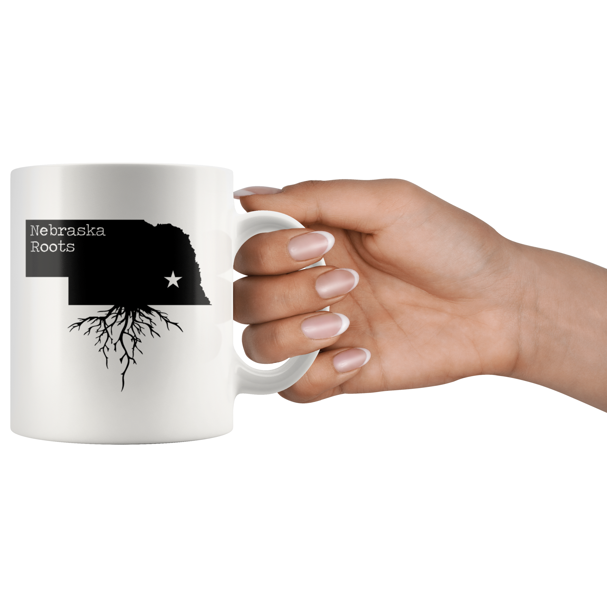 White Mugs - Nebraska Roots