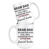White 15oz Mug - Dear Dad Financial Burden