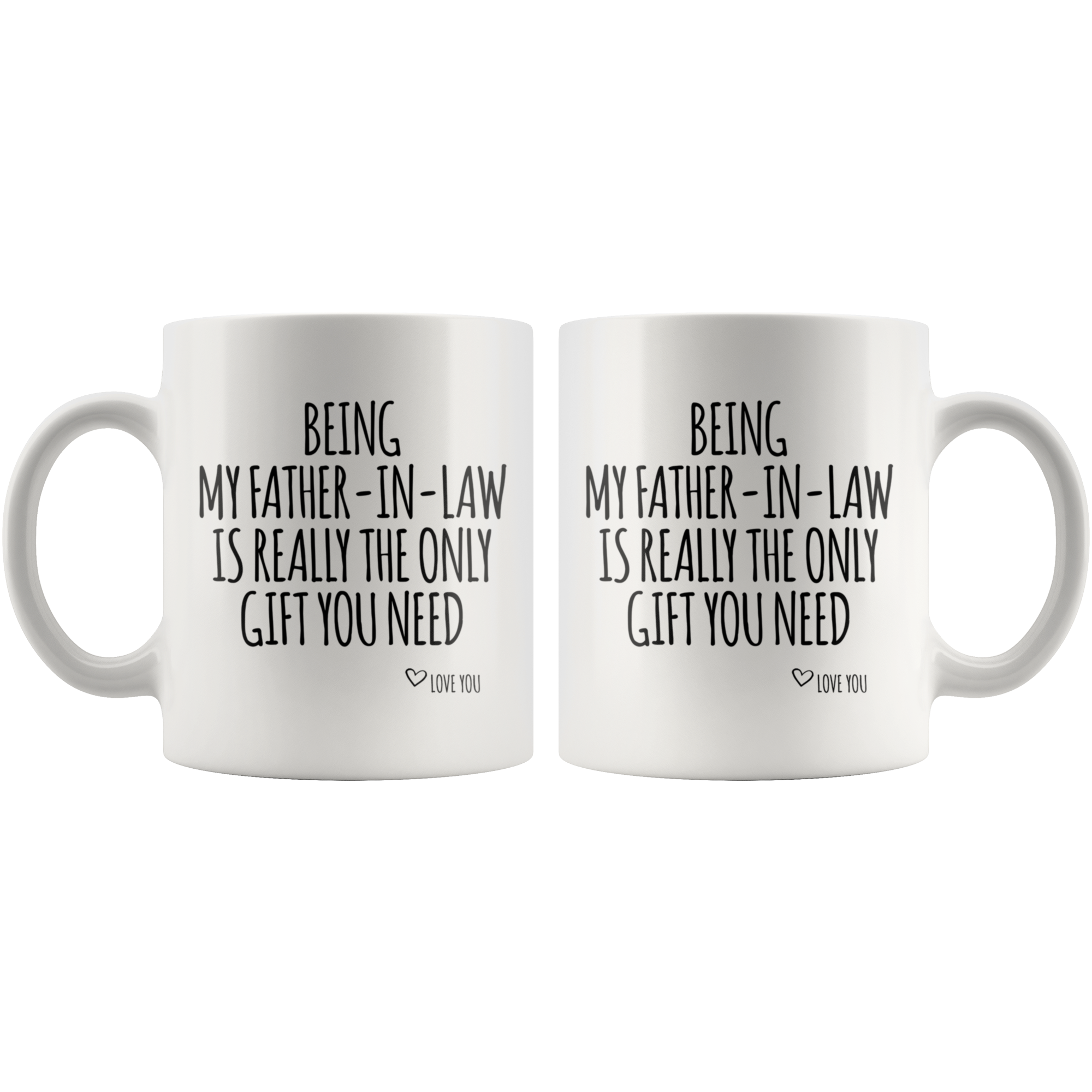 White Mugs - Being My Father In Law Gift