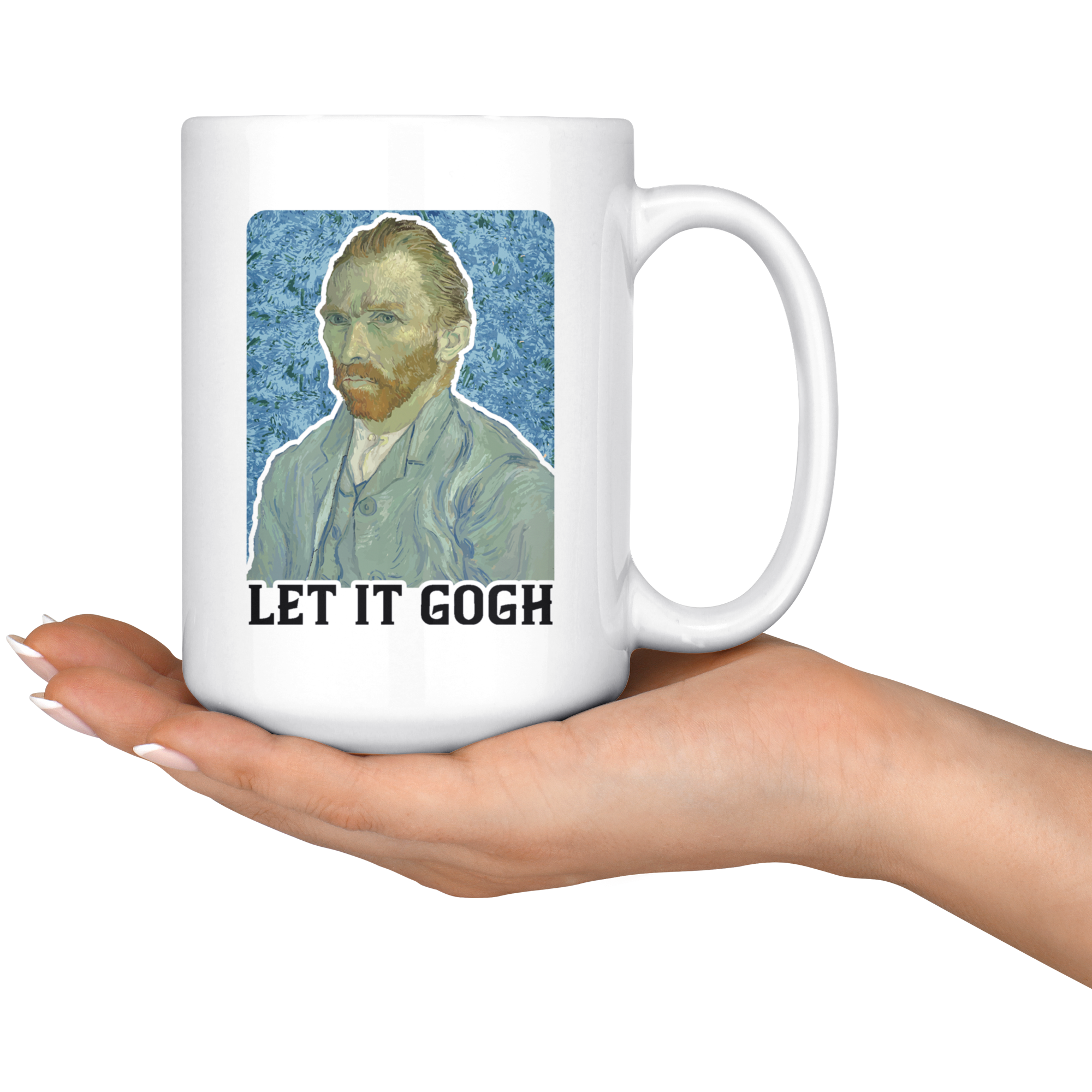 White Mugs - Let It Gogh