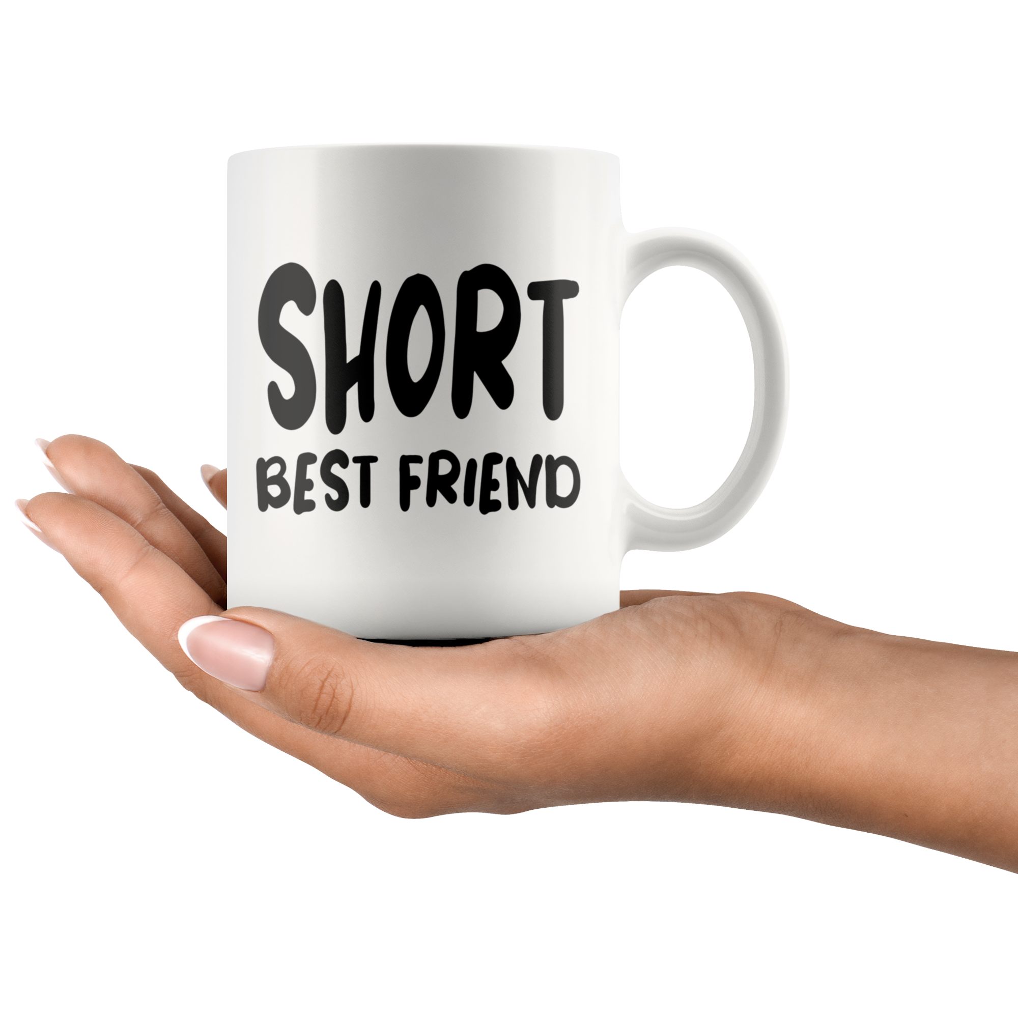 White 11oz Mug - Matching Short Best Friend