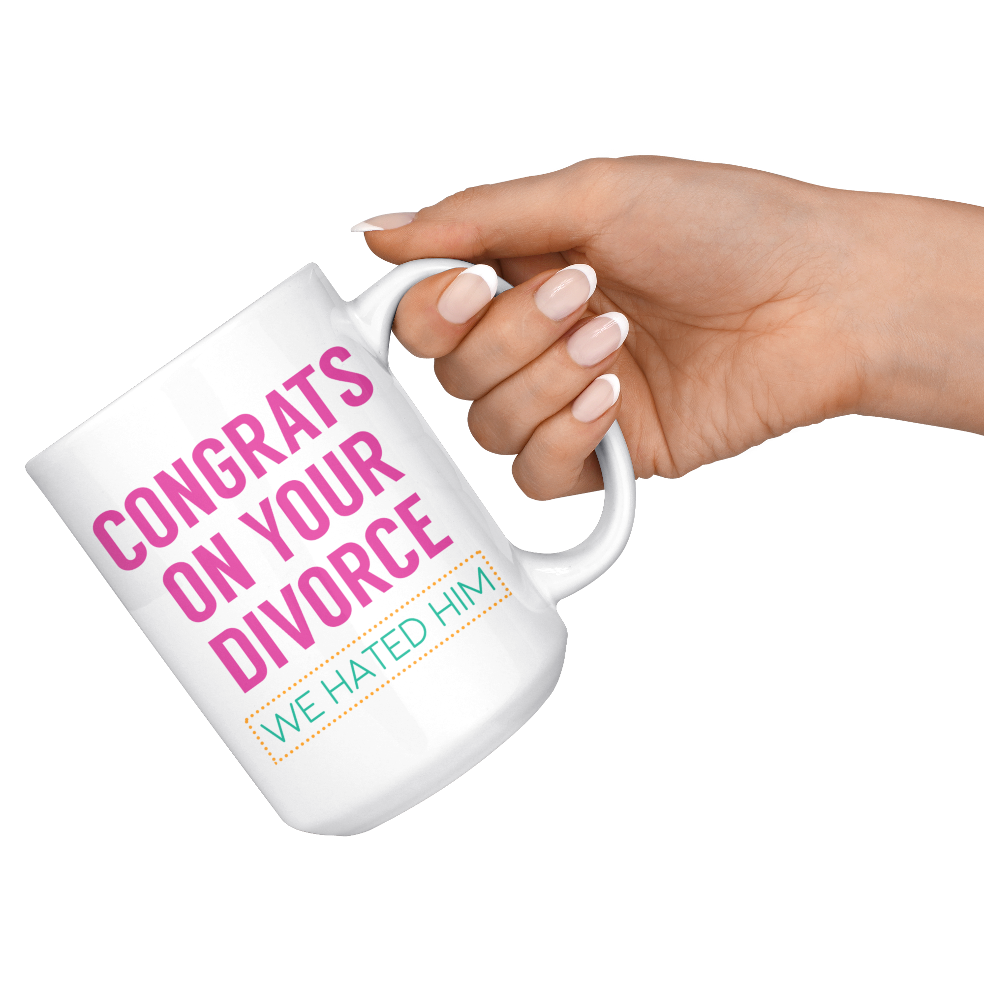 White Mugs - Congrats On Your Divorce