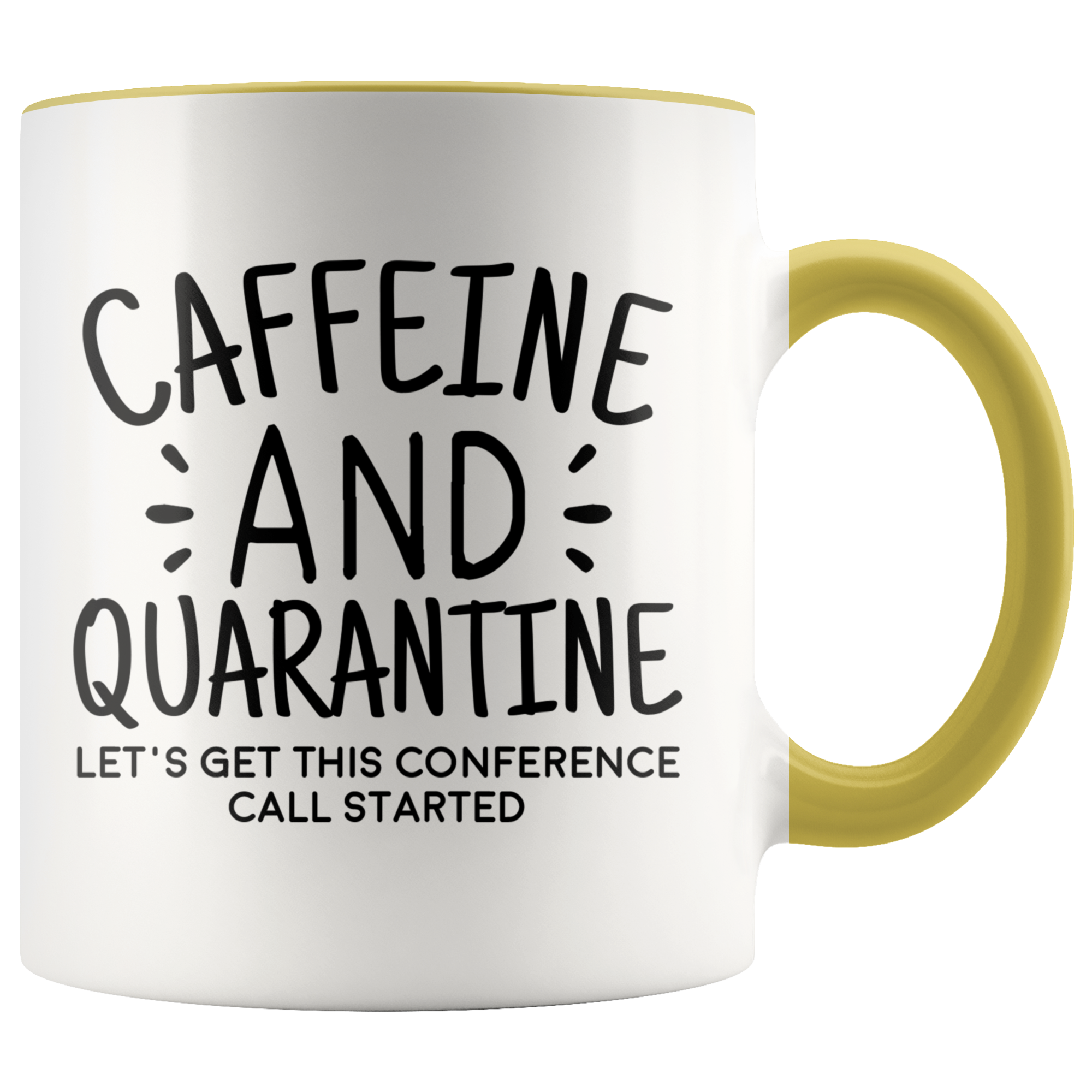 Accent Mug - Caffeine and Quarantine