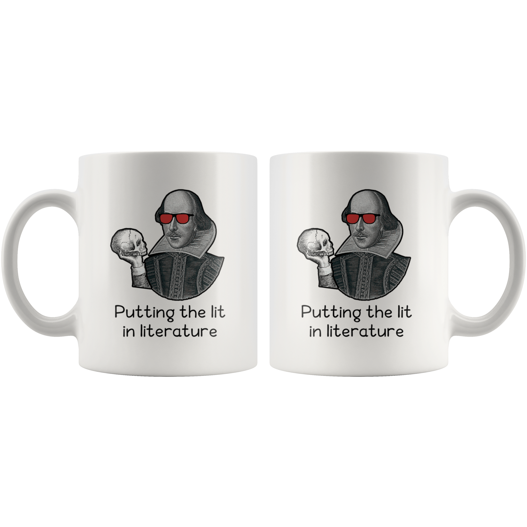White Mugs - Shakespeare Lit