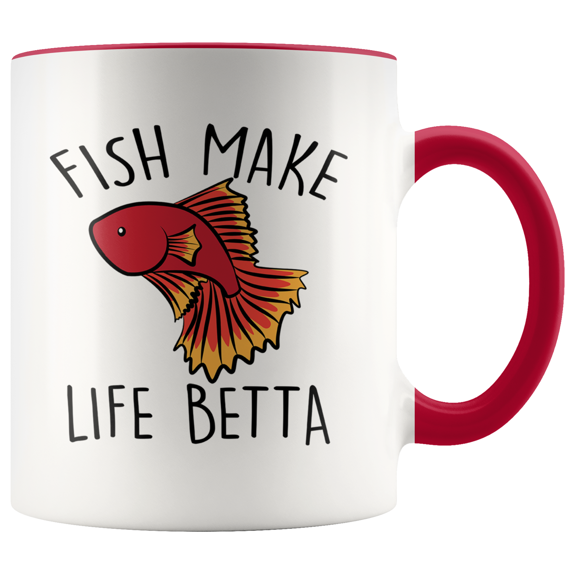 Accent Mug - Fish Make Life Betta