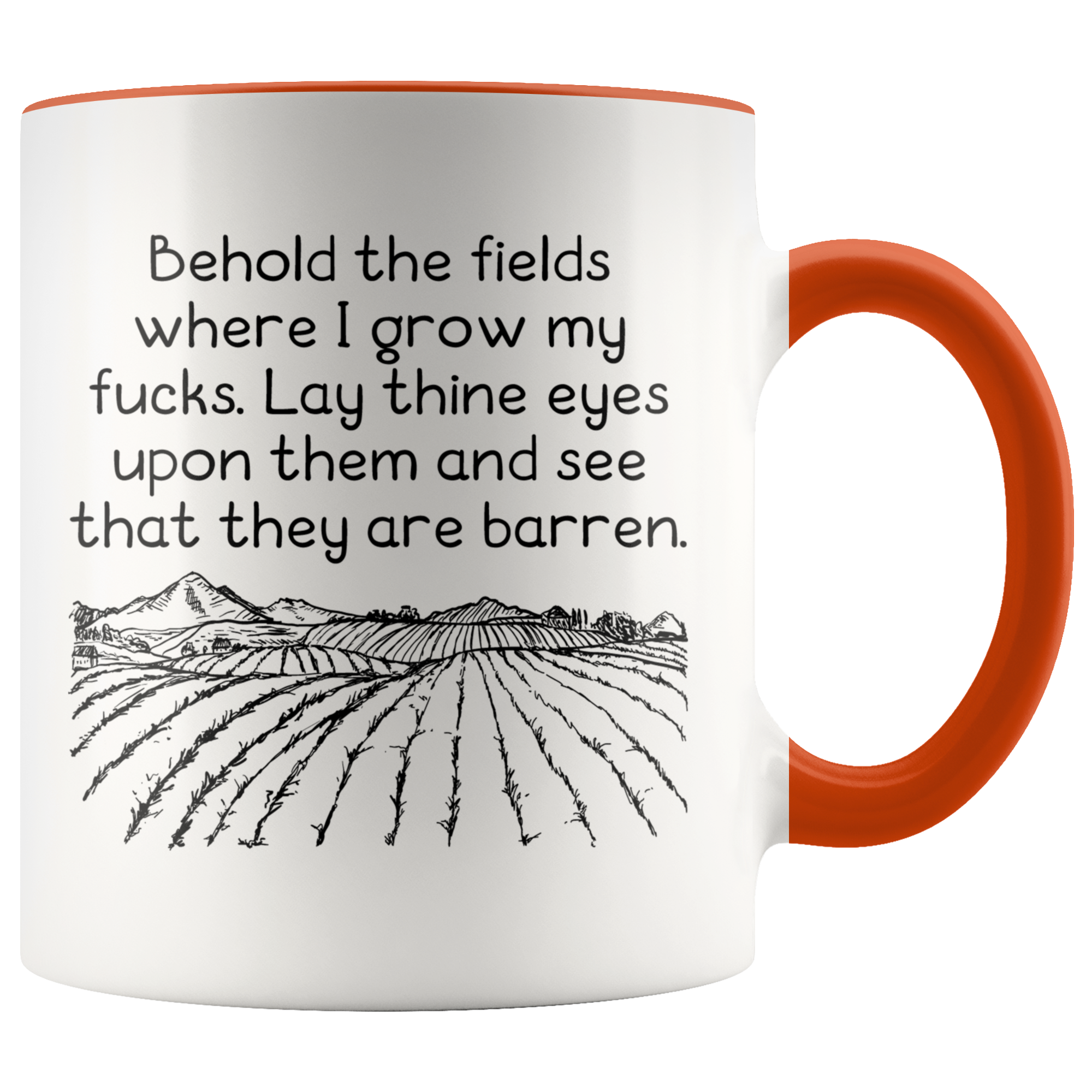 Accent Mug - Behold The Fields Where I Grow