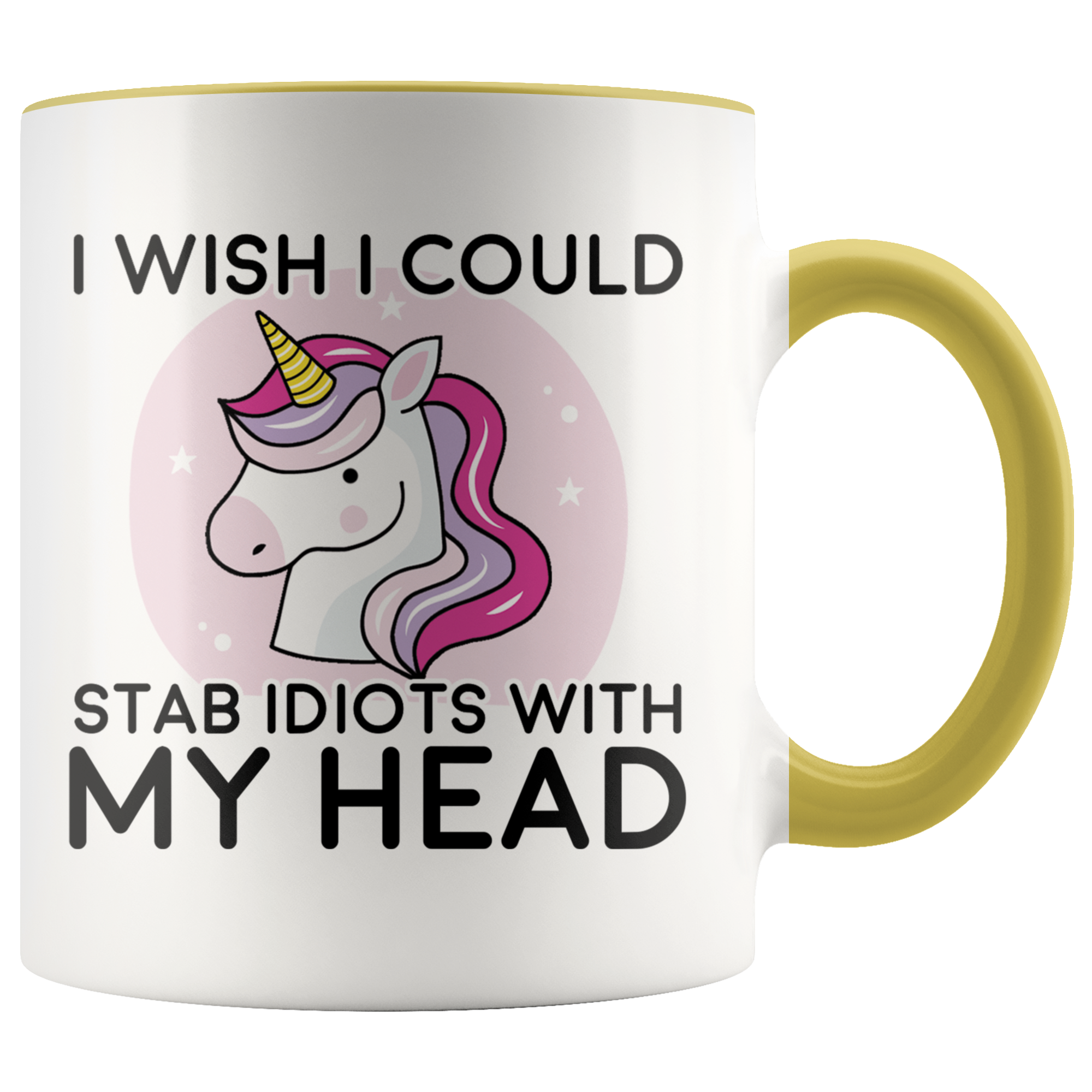 Accent Mug - Unicorn Stab Idiots Head