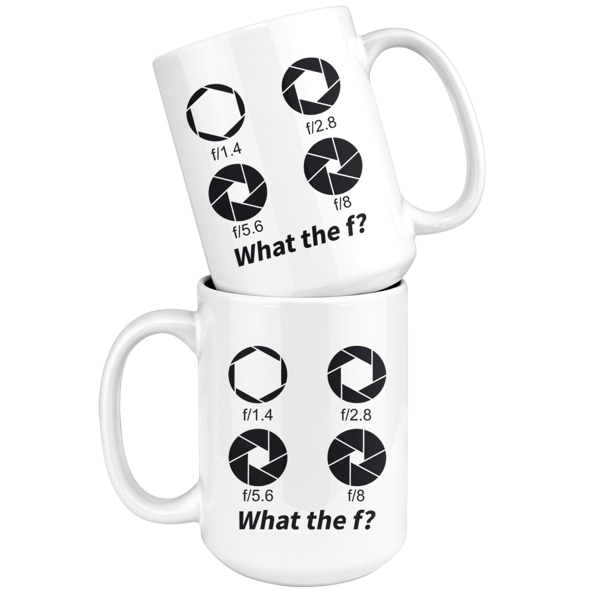 White 15oz Mug - Photographer What The F
