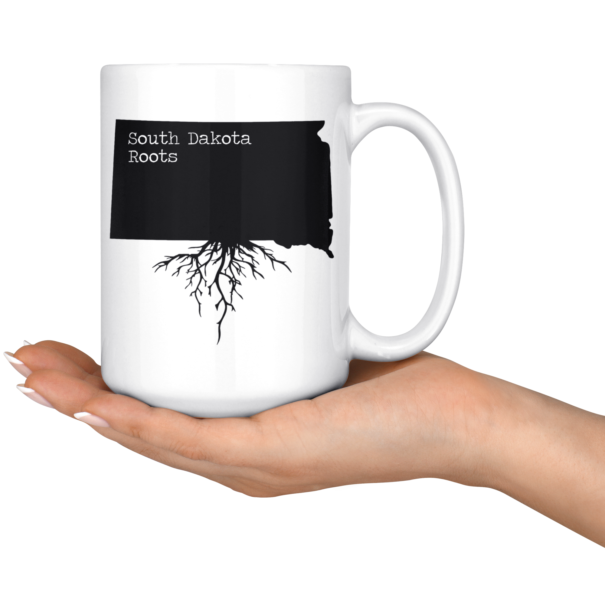White Mugs - South Dakota Roots
