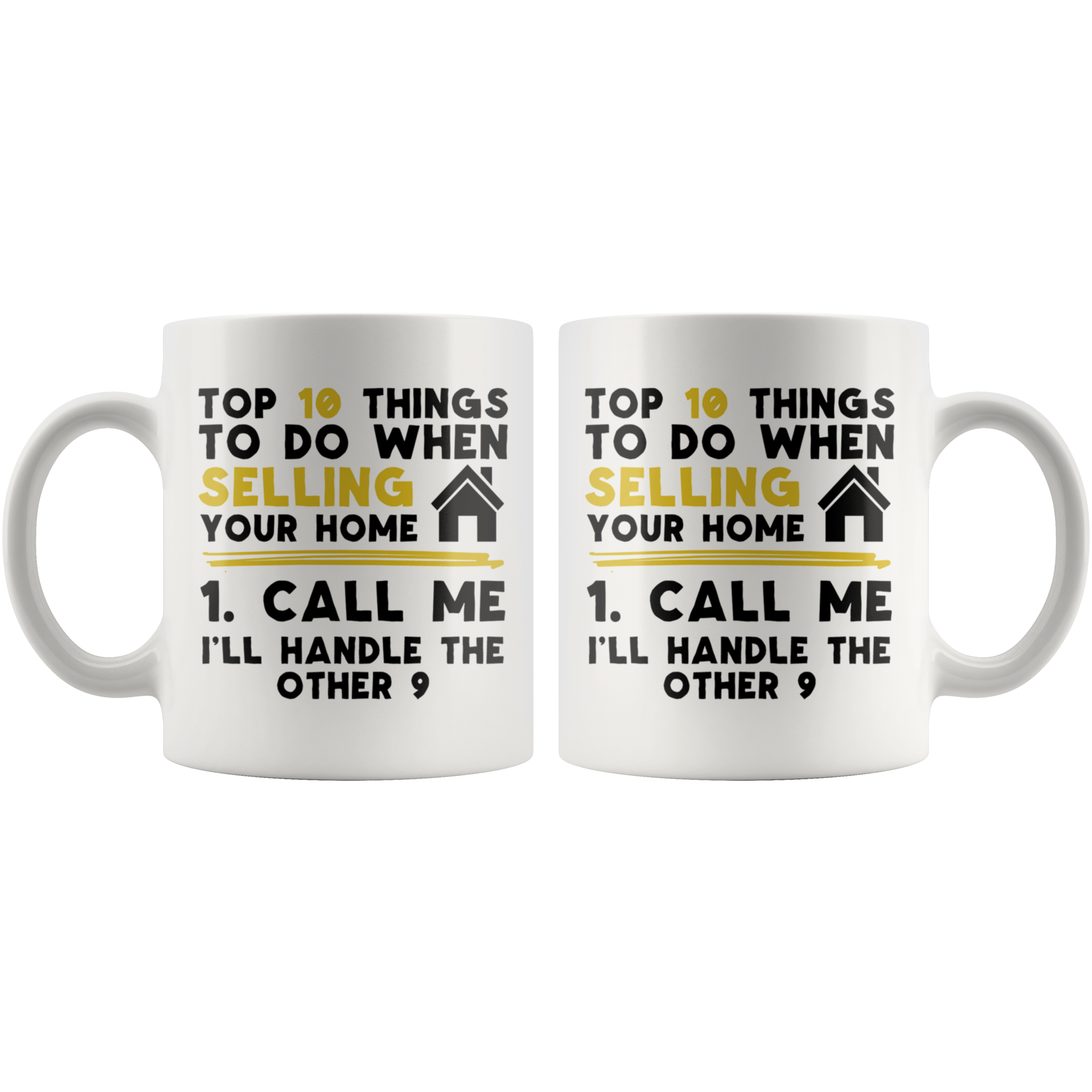 White 11oz Mug - Realtor Top Ten