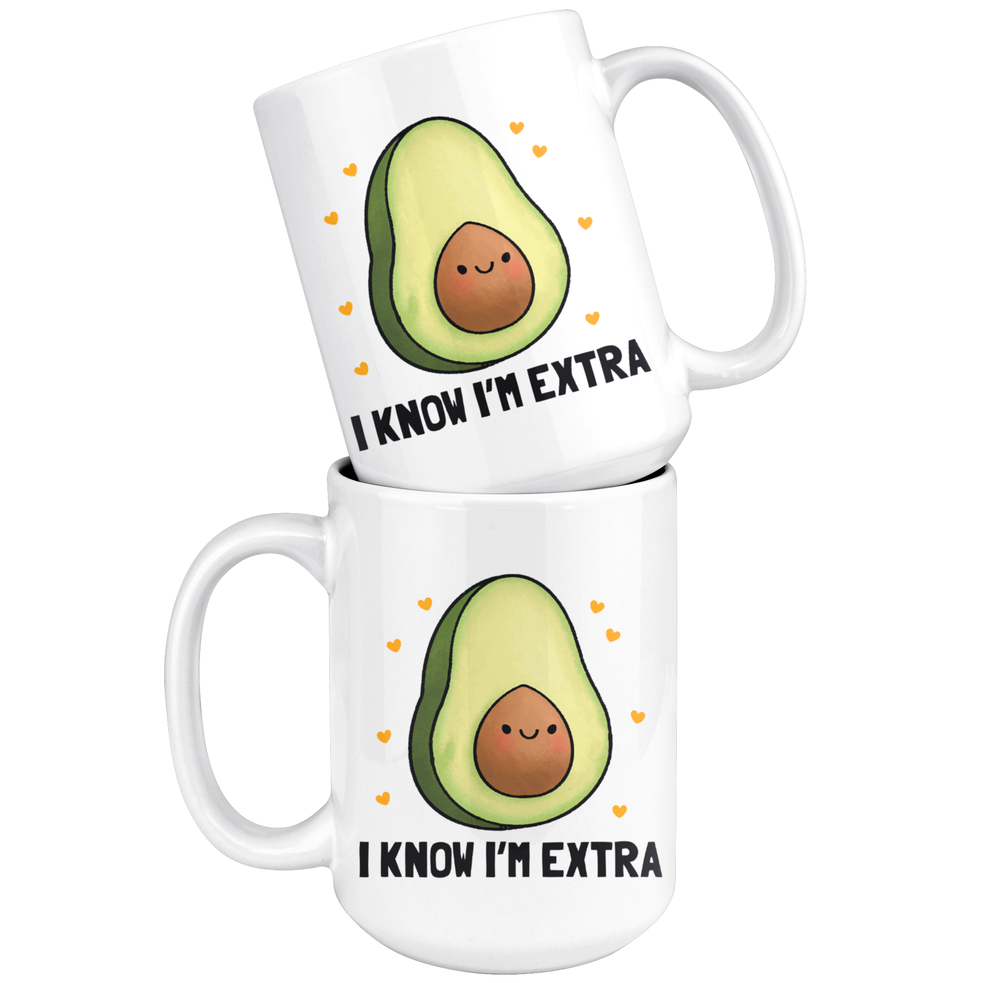 White Mugs - Avocado Extra