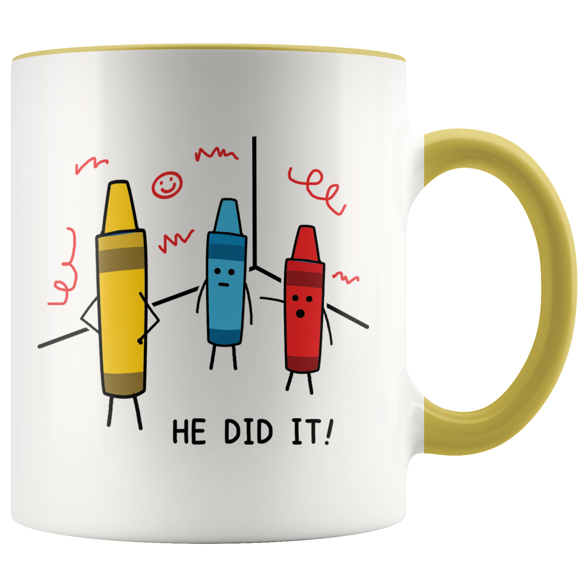 Accent Mug - Crayon He Did It