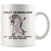 White 11oz Mug - Great Grandmacorn