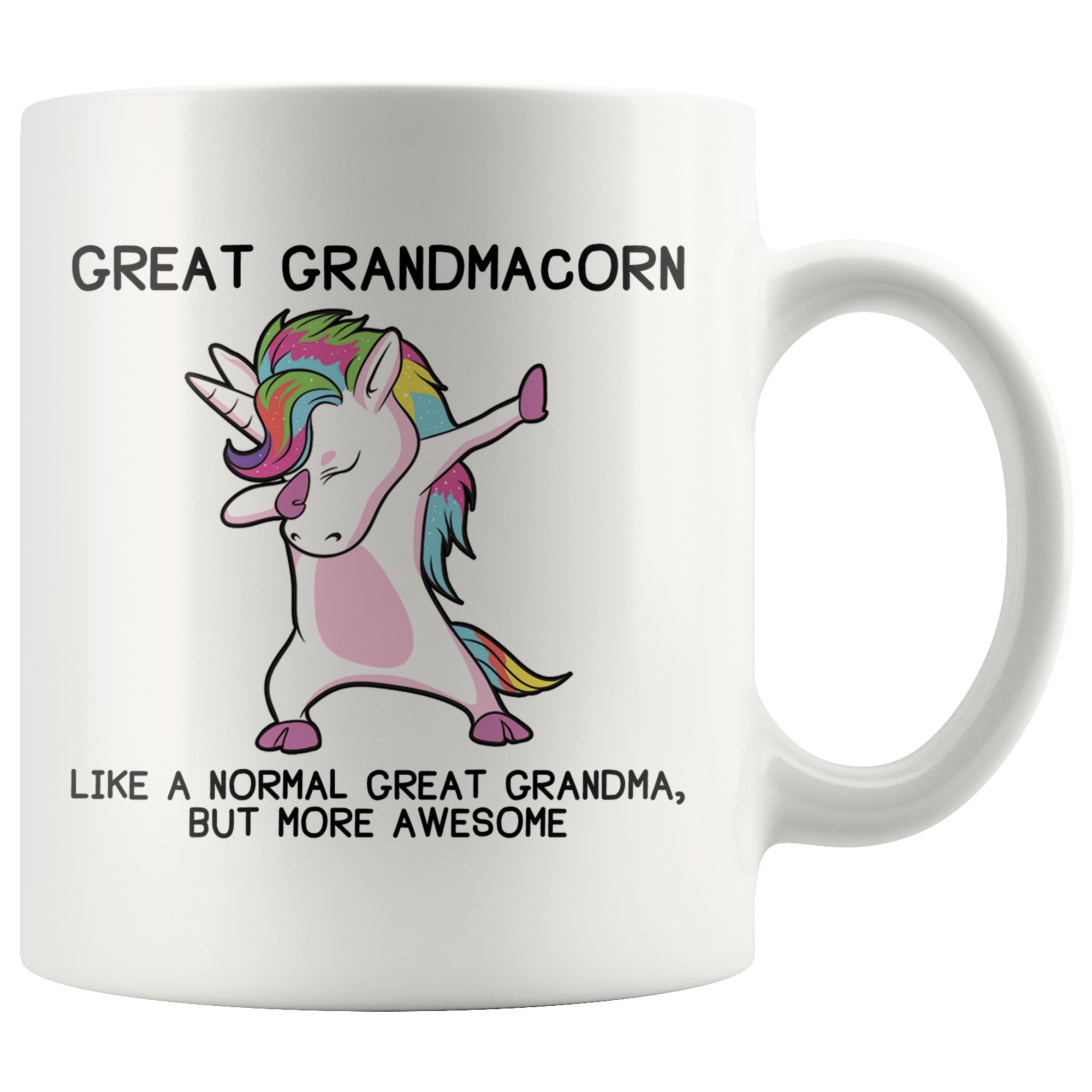 White 11oz Mug - Great Grandmacorn