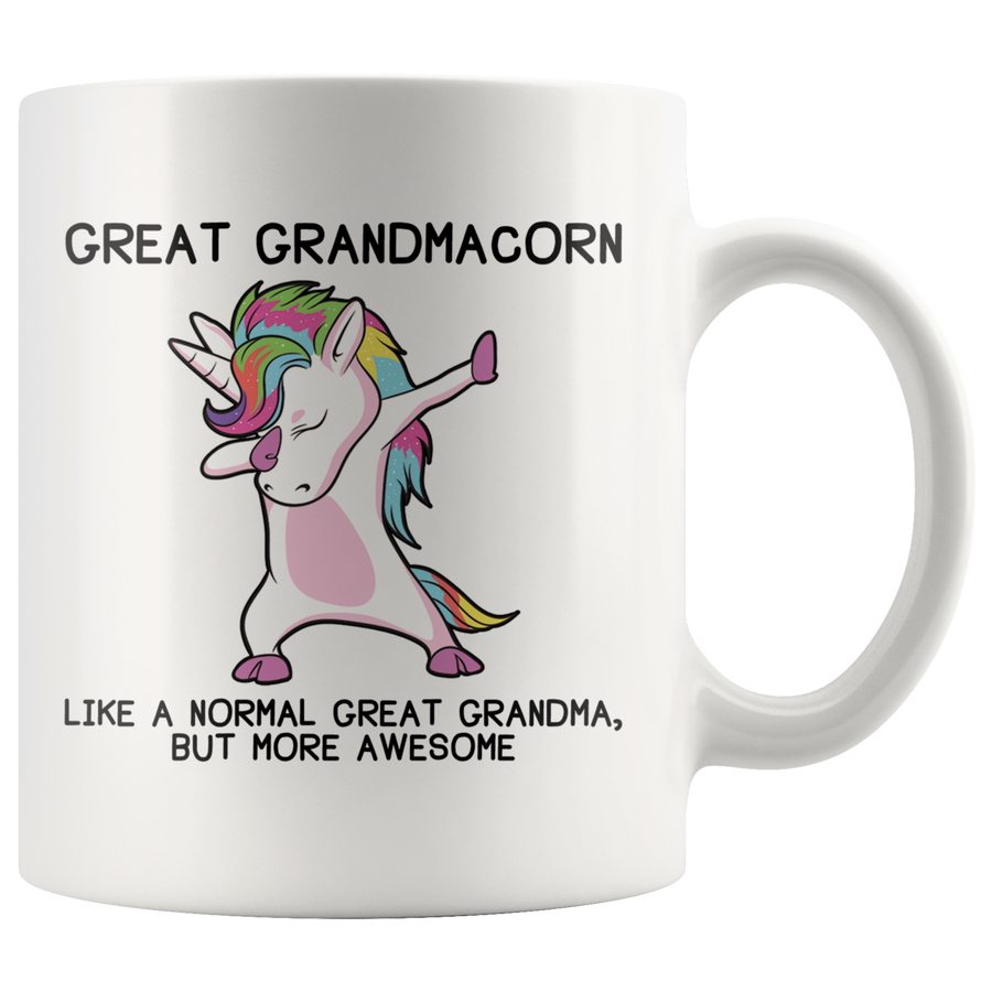 White 11oz Mug - Great Grandmacorn