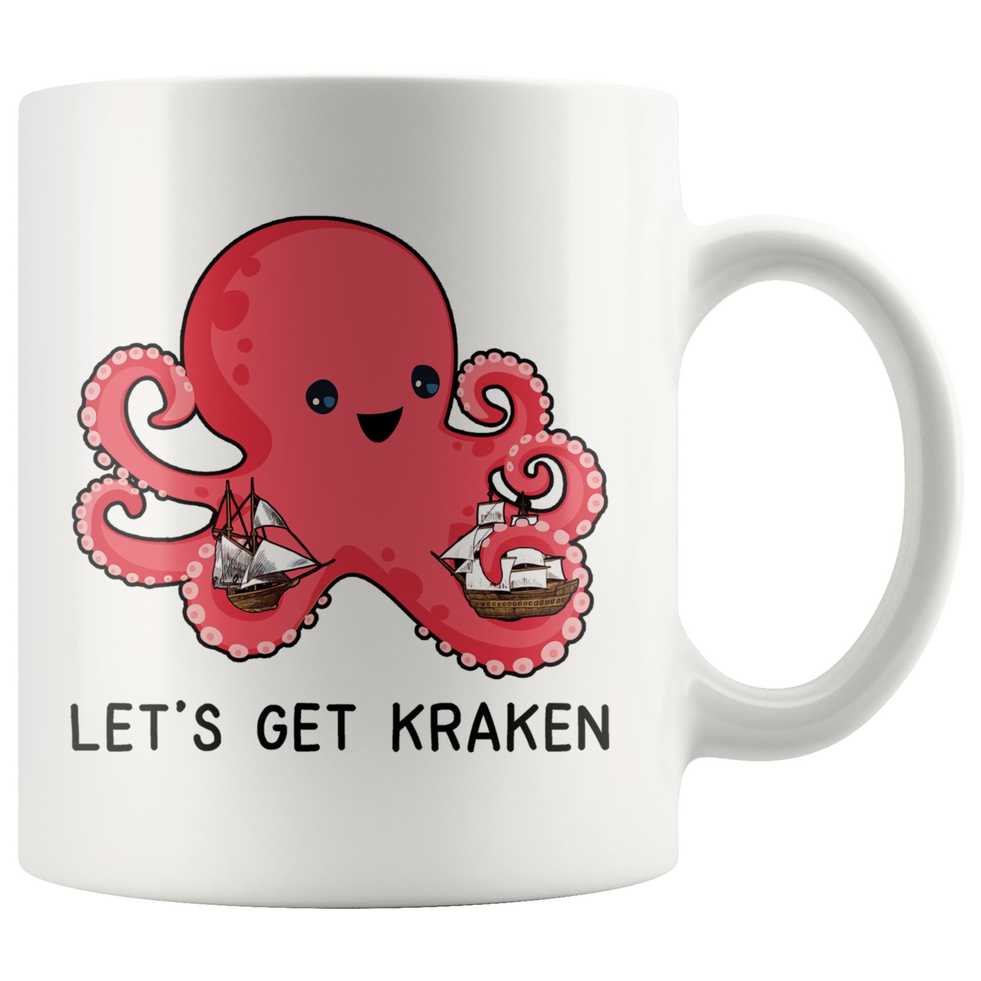 White Mugs - Let's Get Kraken