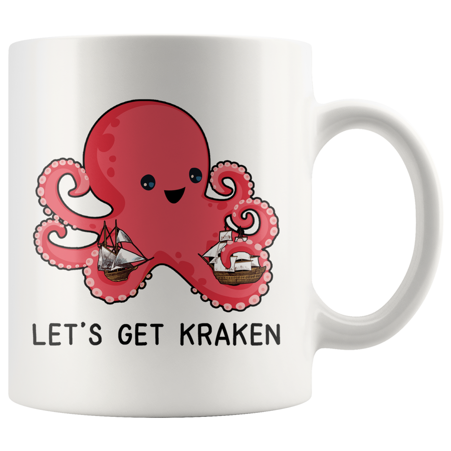 White Mugs - Let's Get Kraken