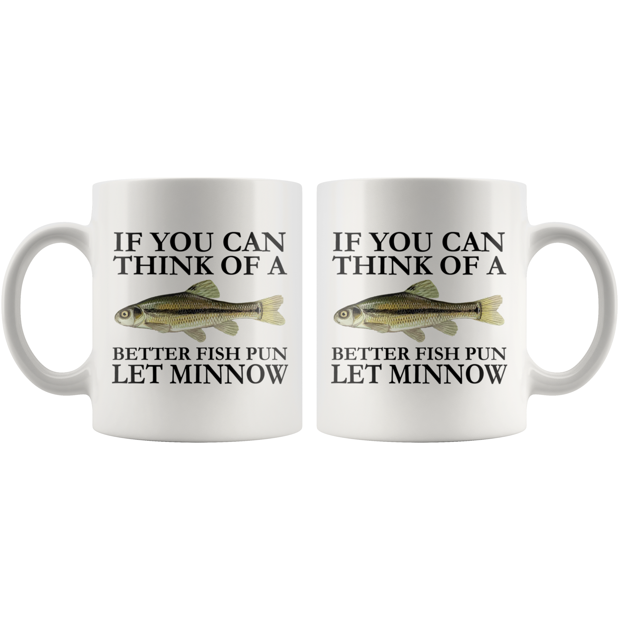 White Mugs - Fishing Let Minnow