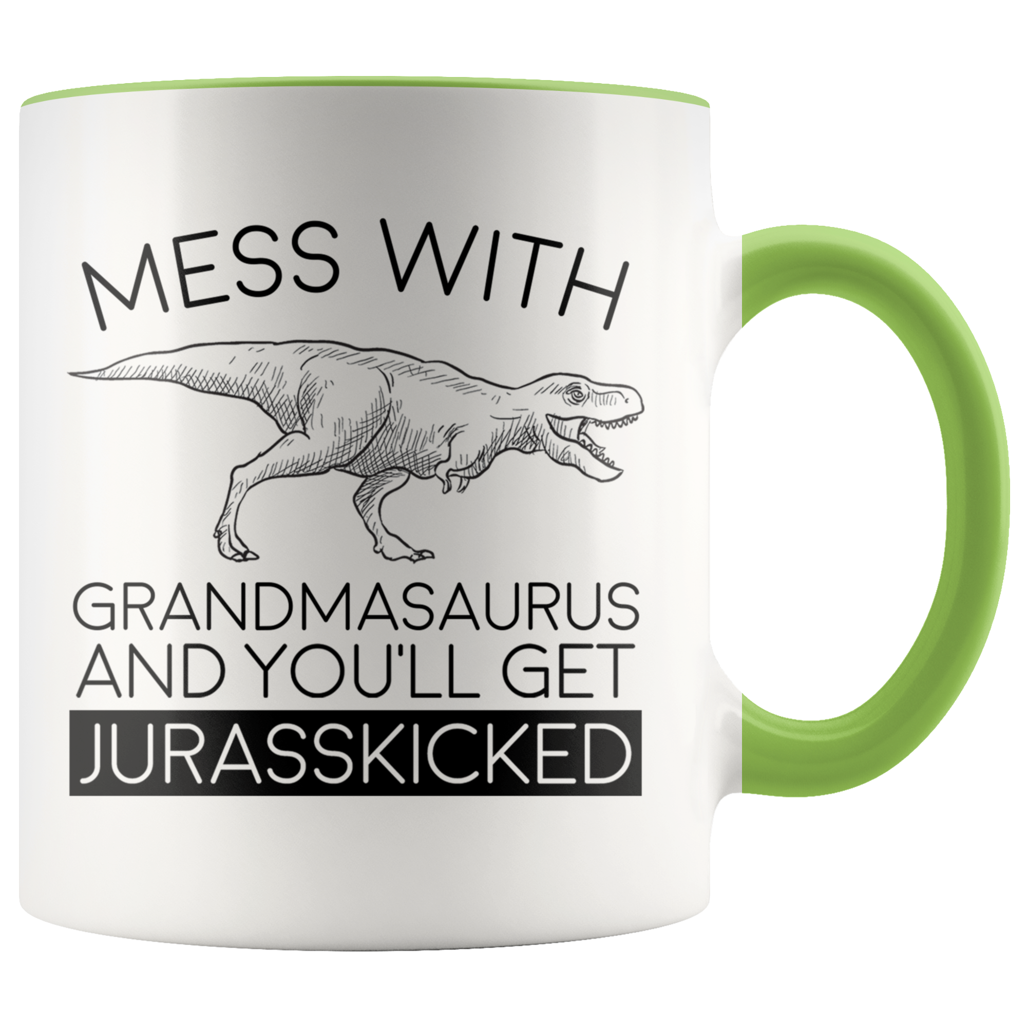 Accent Mug - Grandmasaurus Jurasskicked