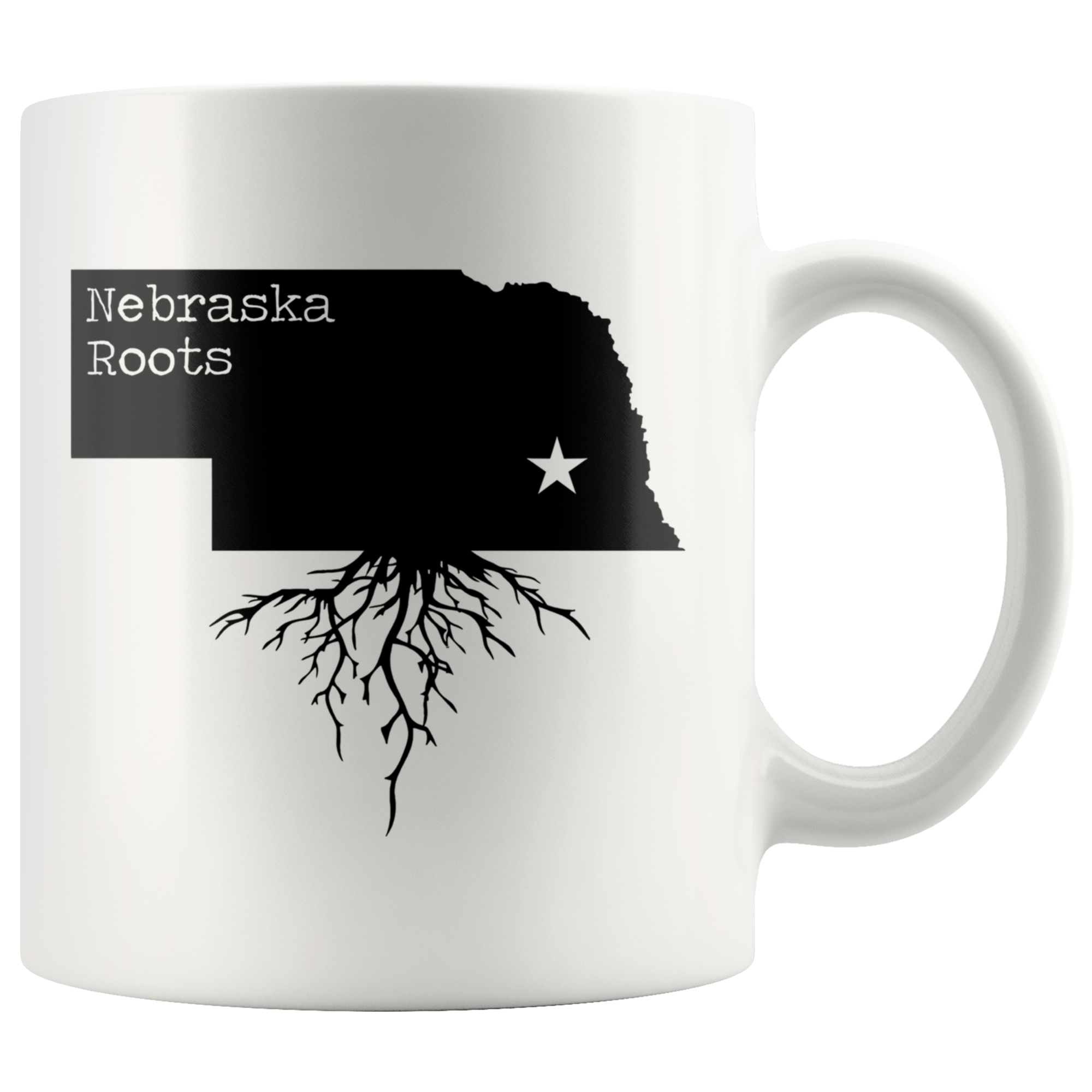 White Mugs - Nebraska Roots