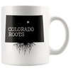 White 11oz Mug - Colorado Roots Map
