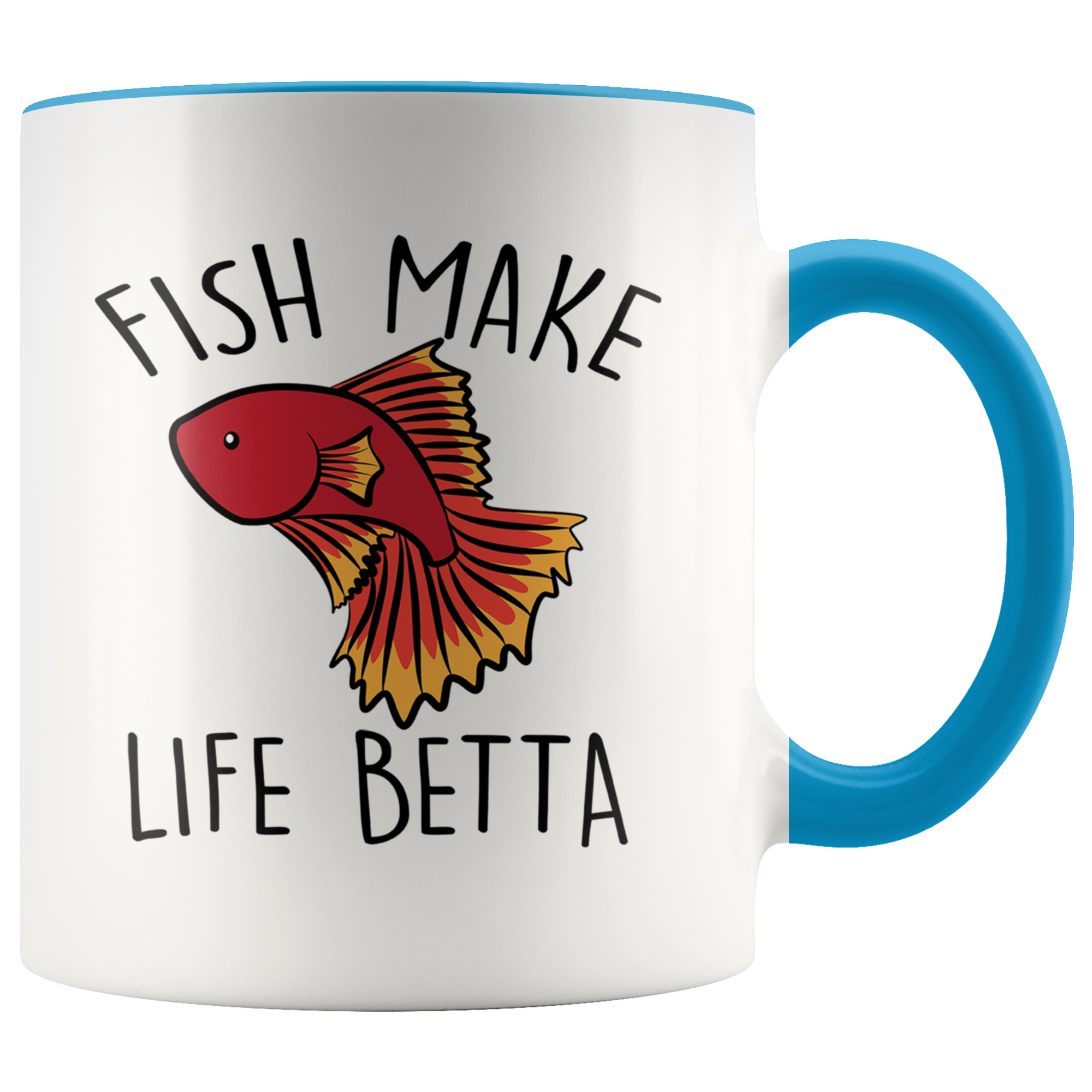 Accent Mug - Fish Make Life Betta