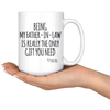 White Mugs - Being My Father In Law Gift