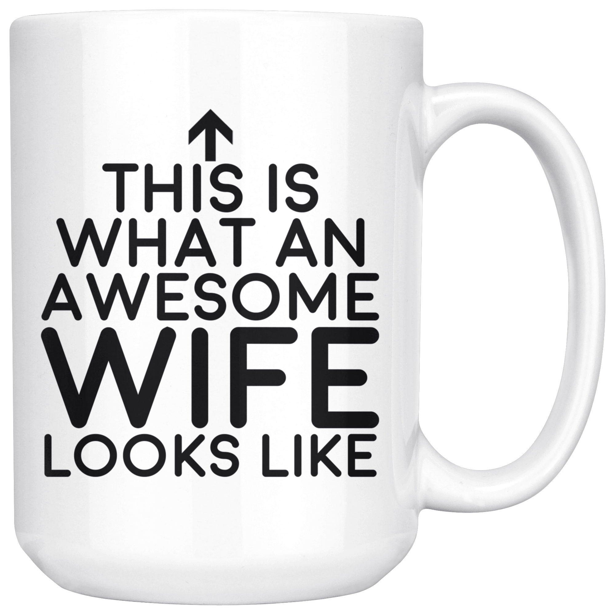 White Mugs - Awesome Wife Looks Like