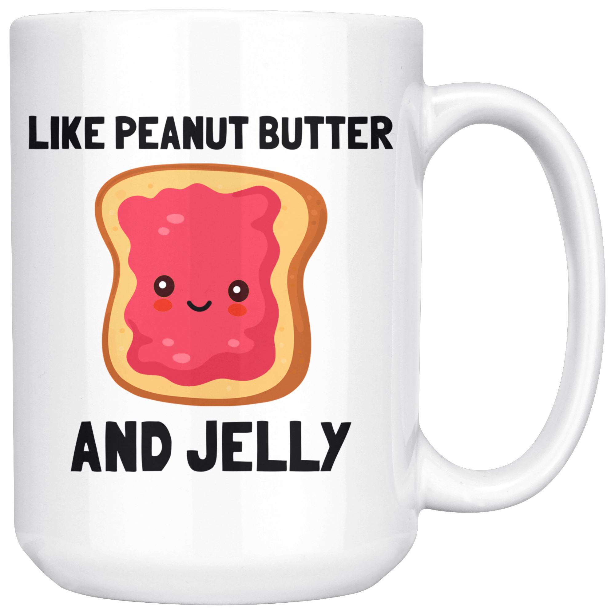 White Mugs - We Go Together Jelly