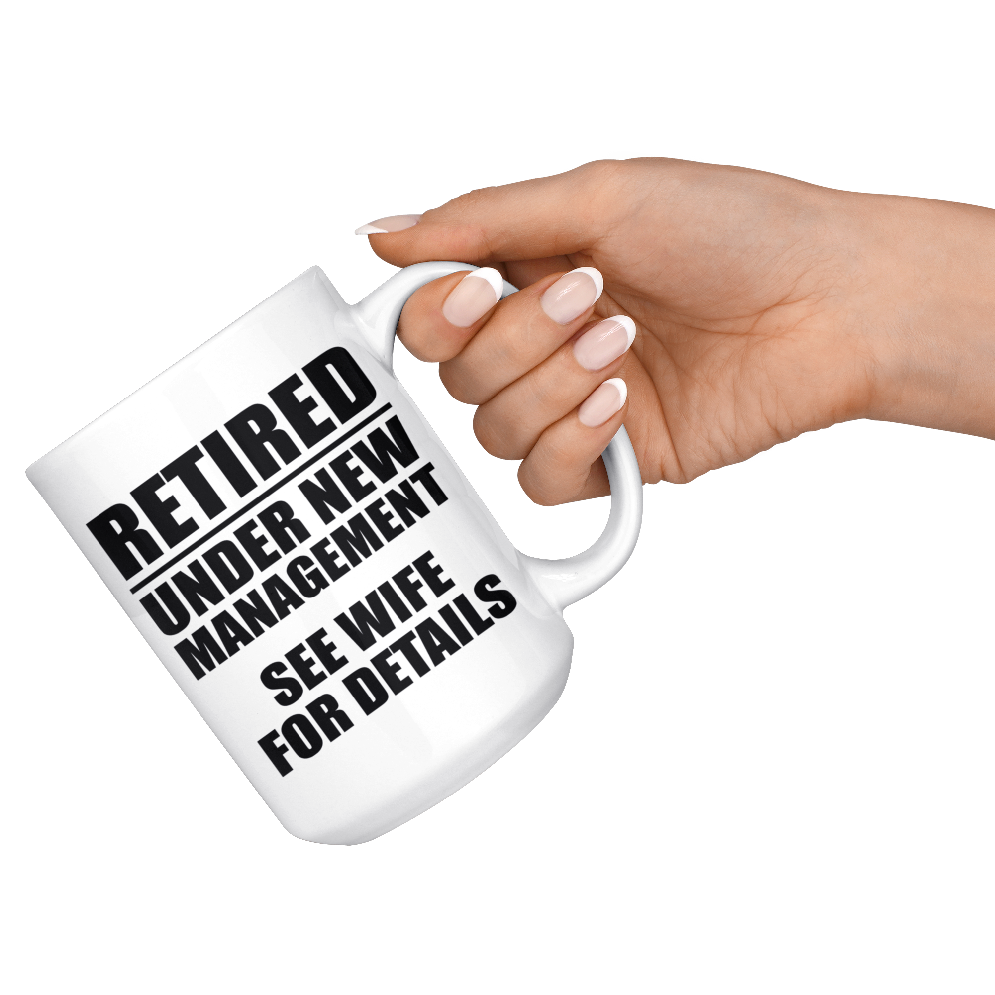 White 15oz Mug - Retired Under New Management